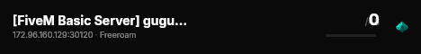 [FiveM Basic Server] guguNO.1 live status badge