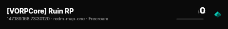 [VORPCore] Ruin RP live status badge