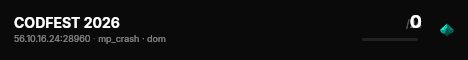 CODFEST 2026 live status badge