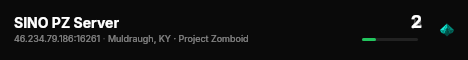 SINO PZ Server live status badge