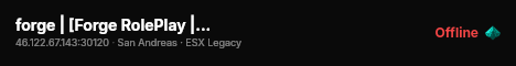 forge | [Forge RolePlay |WIP|] live status badge