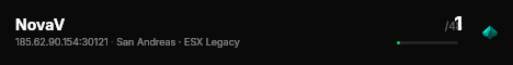NovaV live status badge