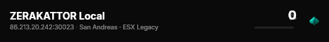ZERAKATTOR Local live status badge