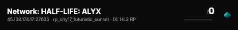 Network: HALF-LIFE: ALYX live status badge