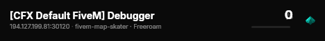 [CFX Default FiveM] Debugger live status badge