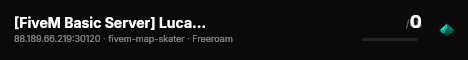 [FiveM Basic Server] Lucas Life LAN live status badge