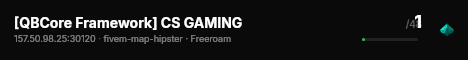 [QBCore Framework] CS GAMING live status badge