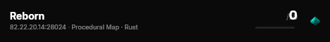Rust Reborn live status badge