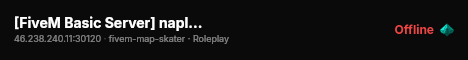[FiveM Basic Server] napleczik live status badge