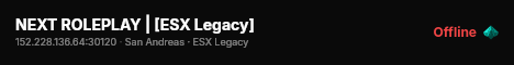 NEXT ROLEPLAY | [ESX Legacy] live status badge