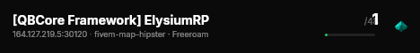 [QBCore Framework] ElysiumRP live status badge