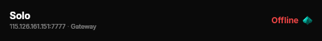 Solo live status badge