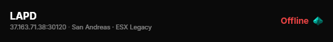 LAPD live status badge