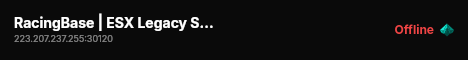 RacingBase | ESX Legacy Server live status badge