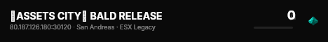 ⌠ASSETS CITY⌡ BALD RELEASE live status badge