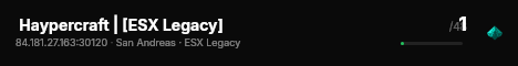  Haypercraft | [ESX Legacy] live status badge