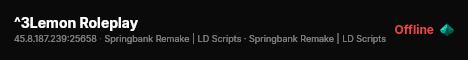 ^3Lemon Roleplay live status badge