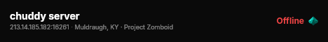 chuddy server live status badge