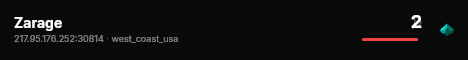 Zarage live status badge
