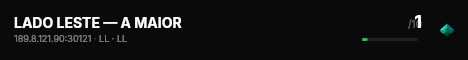 LADO LESTE — A MAIOR live status badge