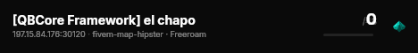 [QBCore Framework] el chapo live status badge