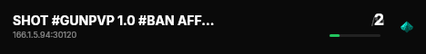 SHOT #GUNPVP 1.0 #BAN AFFI .gg/shotpvp live status badge