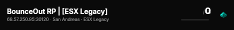 BounceOut RP | [ESX Legacy] live status badge