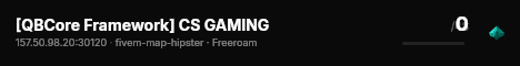 [QBCore Framework] CS GAMING live status badge