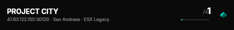 PROJECT CITY live status badge