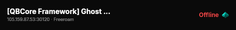 [QBCore Framework] Ghost test live status badge