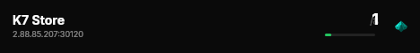 K7 Store live status badge