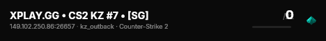 XPLAY.GG • CS2 KZ #7 • [SG] live status badge