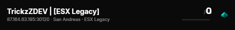 TrickzZDEV | [ESX Legacy] live status badge