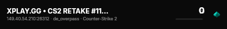 XPLAY.GG • CS2 RETAKE #112 • [CN] live status badge