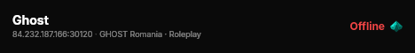 Ghost live status badge