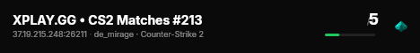 XPLAY.GG • CS2 Matches #213 live status badge