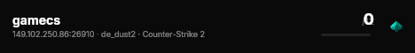 gamecs live status badge