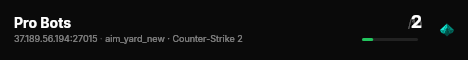 Pro Bots live status badge