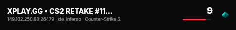 XPLAY.GG • CS2 RETAKE #115 • [SG] live status badge