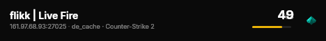 flikk | Live Fire live status badge