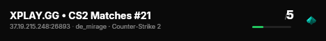 XPLAY.GG • CS2 Matches #21 live status badge