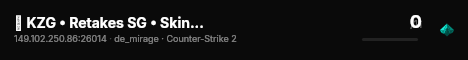 ♚ KZG • Retakes SG • Skins • Ranks ♚ live status badge