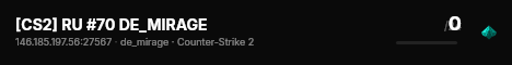 [CS2] RU #70 DE_MIRAGE live status badge