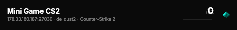 Mini Game CS2 live status badge