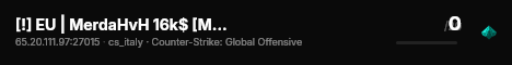 [!] EU | MerdaHvH 16k$ [Mirage Only] live status badge