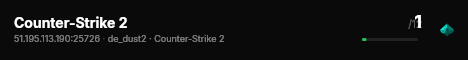 Counter-Strike 2 live status badge
