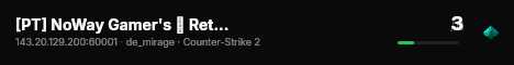 [PT] NoWay Gamer's 🐉 Retakes #2 Mirage live status badge