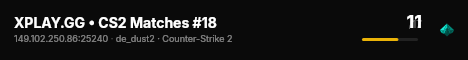 XPLAY.GG • CS2 Matches #18 live status badge