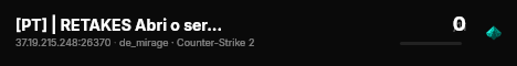 [PT] | RETAKES Abri o server atoa live status badge