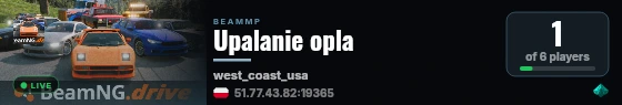 Upalanie opla live status badge